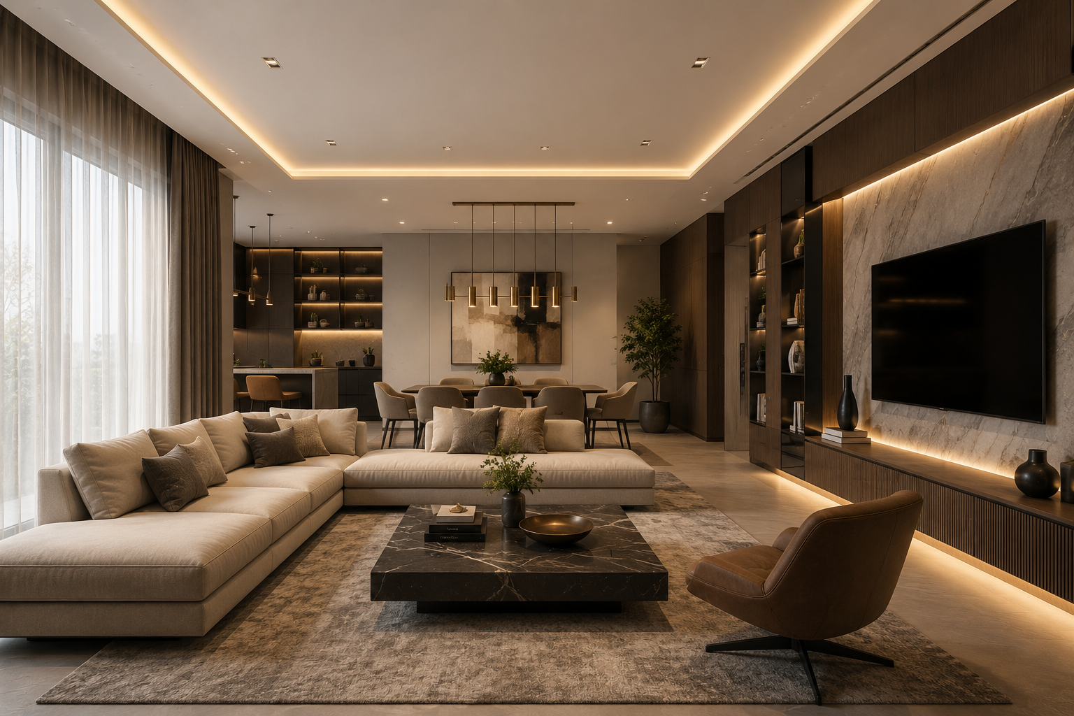Boutique living room